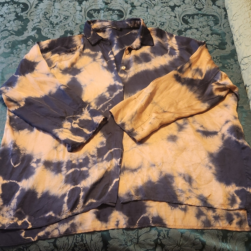 Lauren VidalSize S 3/4 sleeve button-down shirt - Picture 6 of 10